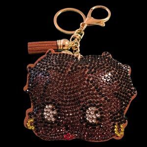 Black Betty Boop Rhinestone Bag Charm